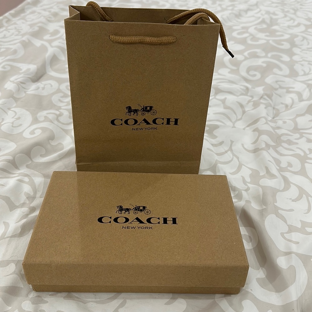 COACH bag and box